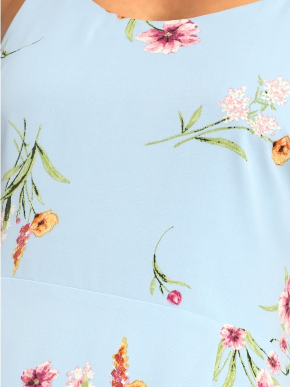 Lulu’s Blooming Vision Light Blue Floral Print Maxi Dress size XS - Picture 4 of 9